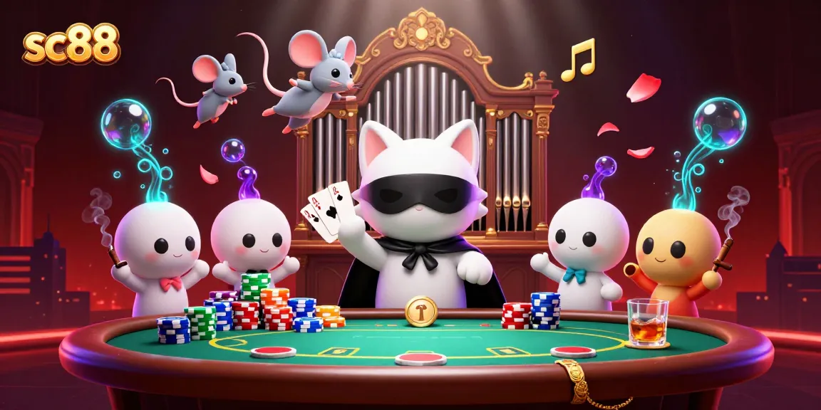 Engage in exhilarating casino action with sc88 as 3D characters delight around poker tables.