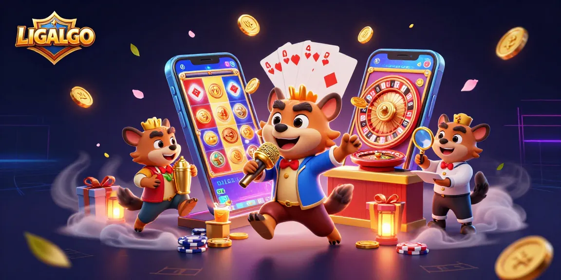 LIGALGO invites players to enjoy immersive slots with a humorous twist featuring hyenas at a casino club.
