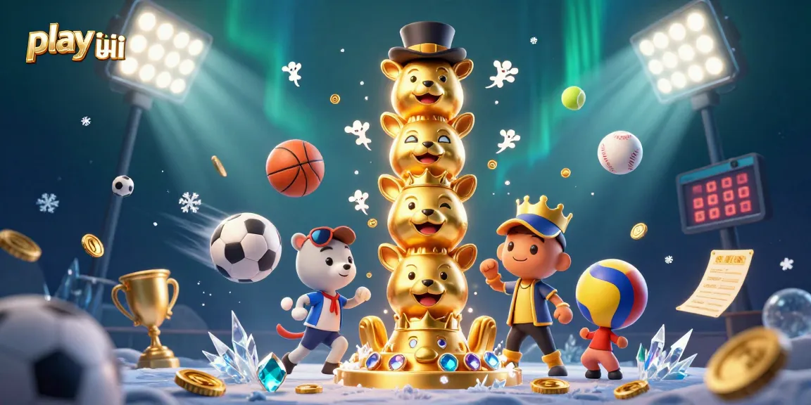 Engage in thrilling gameplay as you play iwin, featuring a dynamic totem pole and sports elements.