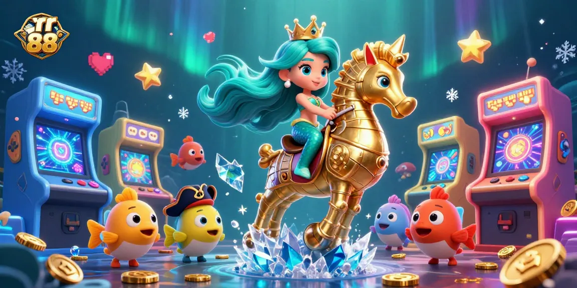 Experience the excitement at rr 88 casino with vibrant underwater characters and dynamic gaming elements.