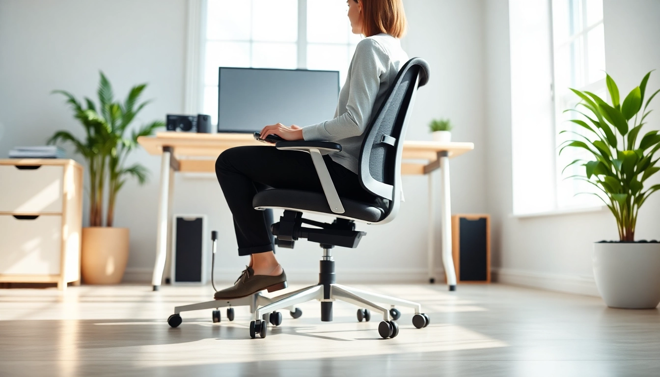 Learn how to improve posture in a professional ergonomic workspace with correct seating.