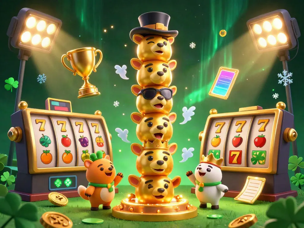 Explore exciting slot gacor hari ini gameplay with vibrant golden totem, dynamic symbols, and magical background effects.