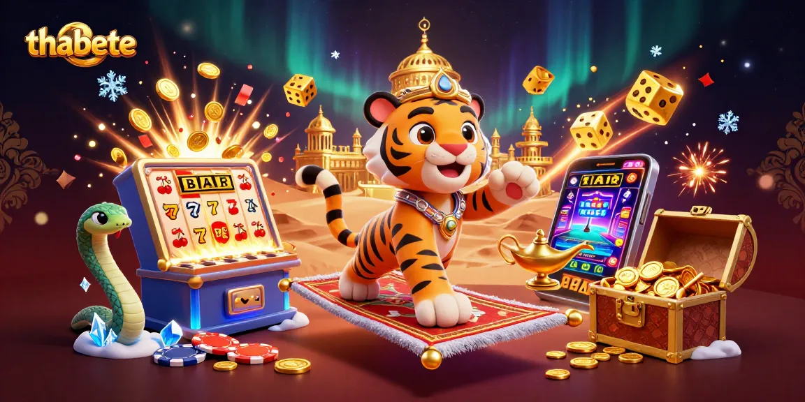 Experience the thrilling adventures at thabete while spinning jackpot slots with a vibrant tiger sultan.