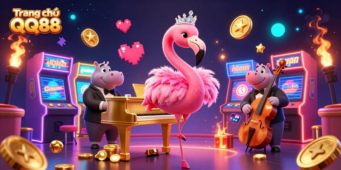 Experience a vibrant atmosphere at Trang chủ QQ88 with dazzling characters and immersive casino elements.