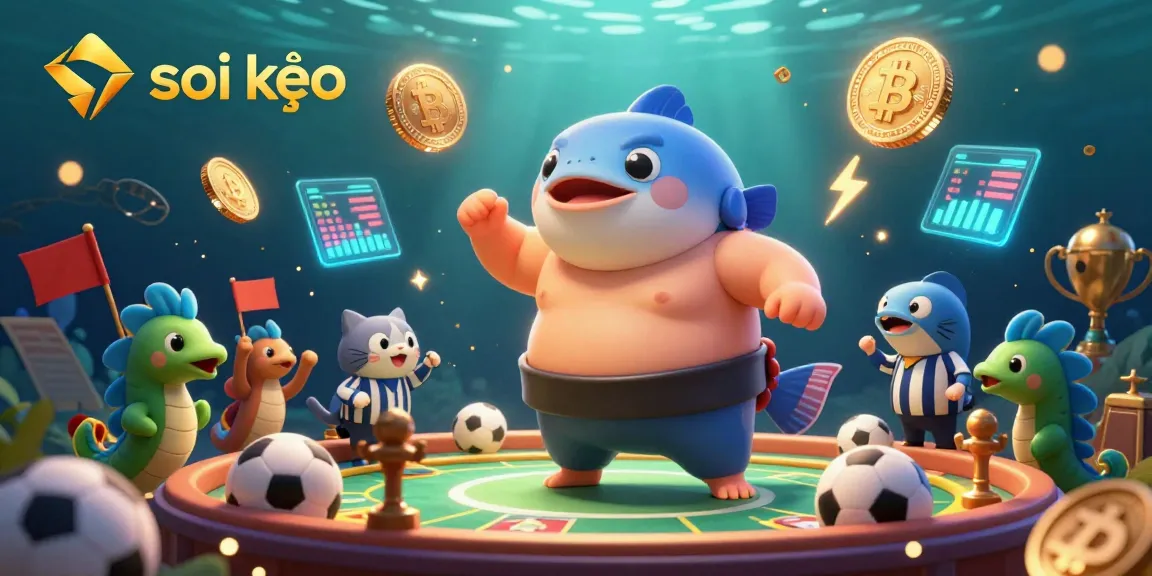 Experience soi kèo sports betting thrills with exciting underwater scenes of unique characters and dynamic elements.