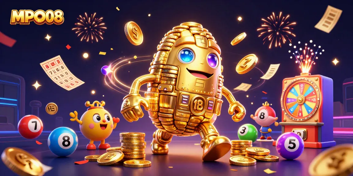 MPO08 enhances your gaming experience with vibrant illustrations of dynamic casino elements.