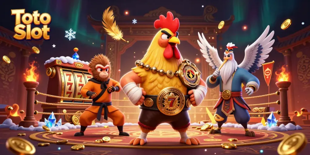 Menangkan slot Toto saat bermain dengan ayam Muay Thai dan master seni bela diri dalam suasana kasino