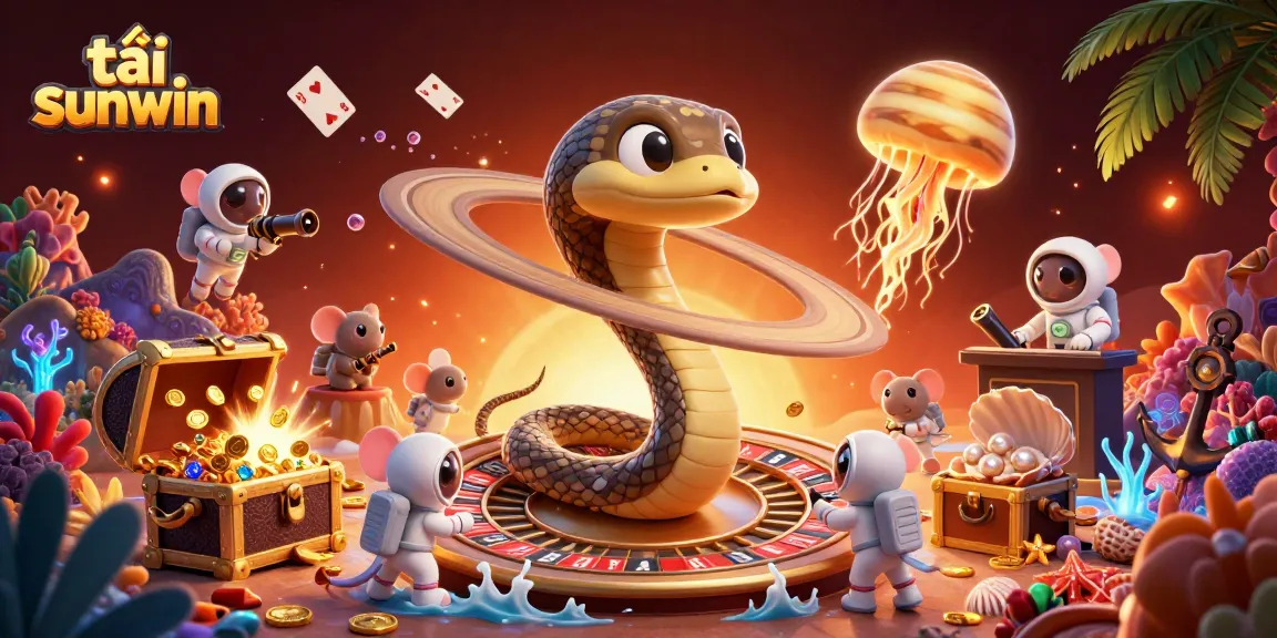 Engage with thrilling betting dynamics in tải sunwin's vibrant cosmic casino illustration.