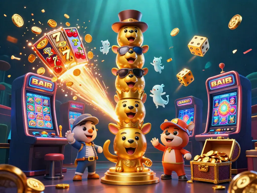 Experience thrilling slot online gameplay with vibrant casino imagery and dynamic elements.